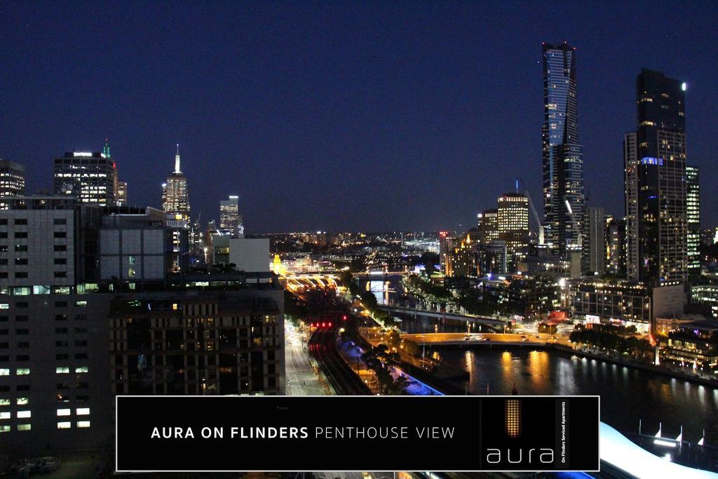 Aura On Flinders Serviced Apartments Мелбърн Екстериор снимка